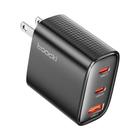 Carregador USB GaN 40W Carregador Rápido Duplo Tipo C QC 4.0 Para iPhone 15 14 13 12 pro Max Samsung