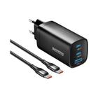 Carregador USB Tipo C GAN 65W - Carga Rápida para Macbook, Laptop, iPad, iPhone e Samsung S23 Ultra