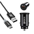 Carregador usb Veicular 18w para Moto G22 G32 G42 G52 G62 5g - Hrebos