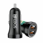 Carregador Veicular Com Duas Entradas USB 3.1A da HREBOS HS-182