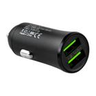 Carregador Veicular Yookie PC1 - 2X USB - com Cabo USB Lightning - 2.4A - Preto