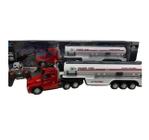 Caminhão Carreta com Controle Remoto - Big Truck com Luz - Laranja - 60cm -  Unik Toys - superlegalbrinquedos