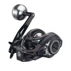 Carretel de Pesca Baitcaster Preto - 6.3:1 Relação de Engrenagem, 7kg de Drag Máximo, 51BB