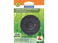 Carretel plastico com 1 fio de nylon 1.3 mm com 6 metros para aparador ap300 tramontina