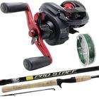 Carretilha Montana 10000 Vara Albatroz Staff 1,68m Carbono