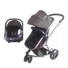 Carrinho Bebe Passeio Bronze Até 15kg 3x1 Color Baby 3 Rodas