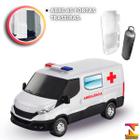 Carrinho Brinquedo Van Iveco Daily Ambulância C/ Acessórios