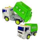 Carrinho Caminhão Coletor De Lixo Reciclável A Fricção Com Luz e Som - Zippy Toys - Caçamba Articulada