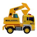 Carrinho Caminhão com Escavadeira Som e Luzes City Service escala 1:20 - Cute Toys 7908346296275