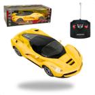 Carrinho Carro Controle Remoto De Brinquedo Para Meninos Corrida Esportivo Ferrari Vermelha Bugatti Azul Verde Divertido - ART BRINK