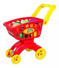 Carrinho Compras Infantil Mercado Brinquedo Vermelho 8703