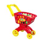 Carrinho Compras Market Super Mercado C/ Legumes E Frutas Brinquedo Infantil - Braskit