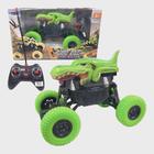 Carrinho Controle Remoto Dinossauro 4x4 Recarregável Verde - DM TOYS