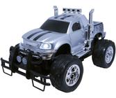 Carrinho Controle Remoto Monster 4x4 Off Road Com Luz Led Prata