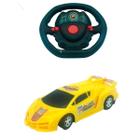 Carro Carrinho Controle Remoto Volante Direção Por Gravidade Amarelo -  Multikids - Carrinho de Controle Remoto - Magazine Luiza