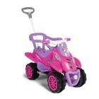 Carrinho Cross Legacy Pink Calesita Aro Protetor Com Som Passeio e Pedal Até 40kg Apoio de Pé