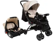 Carrinho de Bebê Alça Reversível com Bebê Conforto Cosco Kids Travel System Reverse 0 a 15kg