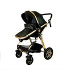 Carrinho de Bebê Club Baby Conforty Premium / Preto / Moderno / Envio Imediato