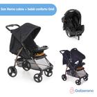 Carrinho de Bebe com Bebe Conforto Grid Galzerano San Remo Cobre