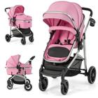 Carrinho de bebê conversível BABY JOY High Landscape Pink