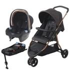 Carrinho De Bebê Cr3 Gray Cobre Bebê Conforto E Base Isofix