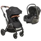 Carrinho de bebe nomad preto + bebe conforto casulo (415npp) - kiddo