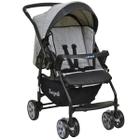 Carrinho de Bebê Reversivel Travel System Até 15 Kg Rio K Burigotto Cinza Mesclado