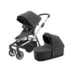 Carrinho de bebe sleek c/ moises shadow grey - thule