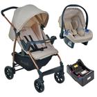 Carrinho De Bebê Travel System Ecco Mon Amour Até 15kg Com Bebê Conforto Touring X Mon Amoun E Base Touring X Burigotto