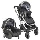 Carrinho de Bebê Travel System Kiddo Winner + Pod Preto e Cinza