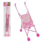 Carrinho De Boneca Infantil Dobravel Rosa Zein