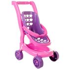 Carrinho De Boneca Passeio Brinquedo Bebê Conforto Rosa - Zucatoys