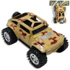 Carrinho De Brinquedo Carro Picape Jipe Camuflado Militar Jeep MARROM