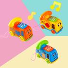 Carrinho de brinquedo Montessori para crianças pequenas, aprendizagem educativa,interativo, silicone