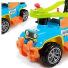 Carrinho de Brinquedo Quadriciclo Infantil Jip Jip Com Haste Guia Veículo Motoca Anel Limitação Haste Articulada