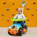 Carrinho de Brinquedo Quadriciclo Infantil Jip Jip Porta Objeto Controle Haste Articulada Coordenação Motora Completo