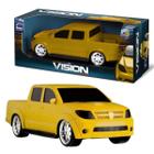 Carrinho De Brinquedo Roma Vision Hilux Pick-Up Amarelo