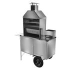 Carrinho de Churrasco Cefaz Luxo Inox Rodas Pneumáticas L04P