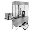 Carrinho de Churros Cefaz Inox 2 Doceiras e Rodas de Bicicleta L23P