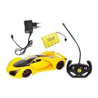 Carrinho De Controle Remoto Amarelo Recarregável DMT5050 - DM Toys