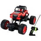 Carrinho de Controle Remoto Infantil de Brinquedo Sem Fio Monster Truck Vermelho - BBR Toys