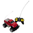 Carrinho de Controle Remoto Pickup 4x4 Monster Truck Vermelho 4 Funções