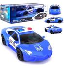 Carrinho De Controle Remoto Super Carro Policia Com Luz AZUL - TOYS