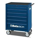 Carrinho de Ferramentas 400KG Azul 6 Gavetas com Guias Telescópicas C04-BOX-B Beta