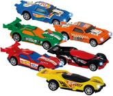 Carrinho De Fricção Hot Wheels Fast Racer Com Luz e Som 13cm - Multikids