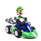 Carrinho de Fricção Mario Kart Colecionável Pull-Back Racers 12cm - Luigi