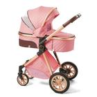 Carrinho de Passeio Bebecasy 2 em 1 - Travel System com Paisagem Elevada Rosa