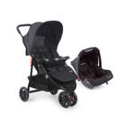 Carrinho de Passeio Com Bebê Conforto Travel System Delta Duo Pro Preto Voyage 0-15Kg - DOREL