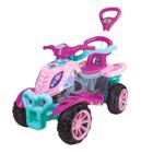 Carrinho de Passeio Infantil Quadriciclo Pedal Empurrar Bebe - Maral