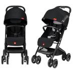 Carrinho de Passeio Para Bebê Premium QBIT All Terrain Black Night GB 0 à 15 Kg Tecnologia Alemã Ultra Compacto